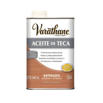 Aceite de teca p/madera int y ext 3.785L